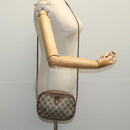 GUCCI GG Supreme Web Sherry Line Shoulder Bag PVC Beige 156 02 066 Auth 96584-20