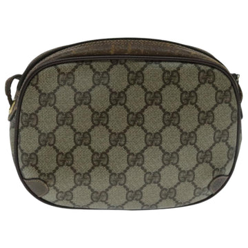 GUCCI GG Supreme Web Sherry Line Shoulder Bag PVC Beige 156 02 066 Auth 96584 - 0