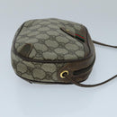 GUCCI GG Supreme Web Sherry Line Shoulder Bag PVC Beige 156 02 066 Auth 96584-3