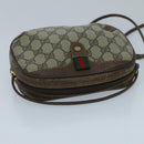 GUCCI GG Supreme Web Sherry Line Shoulder Bag PVC Beige 156 02 066 Auth 96584-6