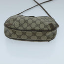 GUCCI GG Supreme Web Sherry Line Shoulder Bag PVC Beige 156 02 066 Auth 96584-5