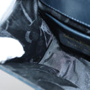 Salvatore Ferragamo Gancini Shoulder Bag Leather Navy Gold Auth 96590-18