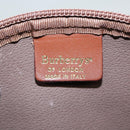 Burberrys Nova Check Pouch PVC Beige Gold Auth 96598-10