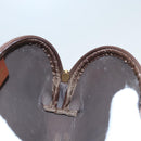 Burberrys Nova Check Pouch PVC Beige Gold Auth 96598-12