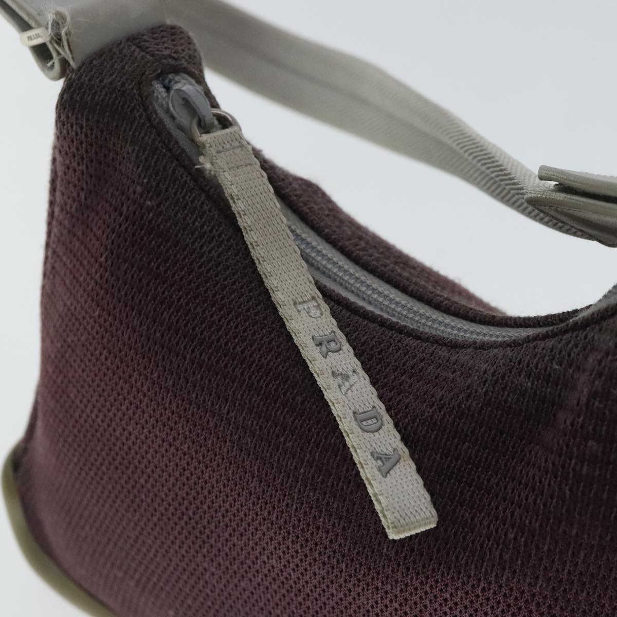 PRADA Sports Shoulder Bag Canvas Purple Auth 96616