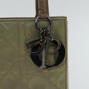Christian Dior Canage Shoulder Bag Nylon Beige Auth 96633-17