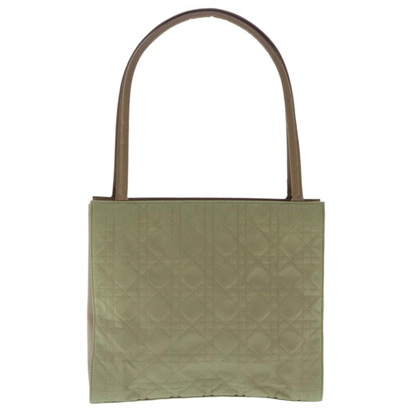 Christian Dior Canage Umhängetasche Nylon Beige Auth 96633