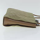 Christian Dior Canage Shoulder Bag Nylon Beige Auth 96633-3