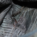 PRADA Shoulder Bag Nylon Khaki Silver Auth 96650-10