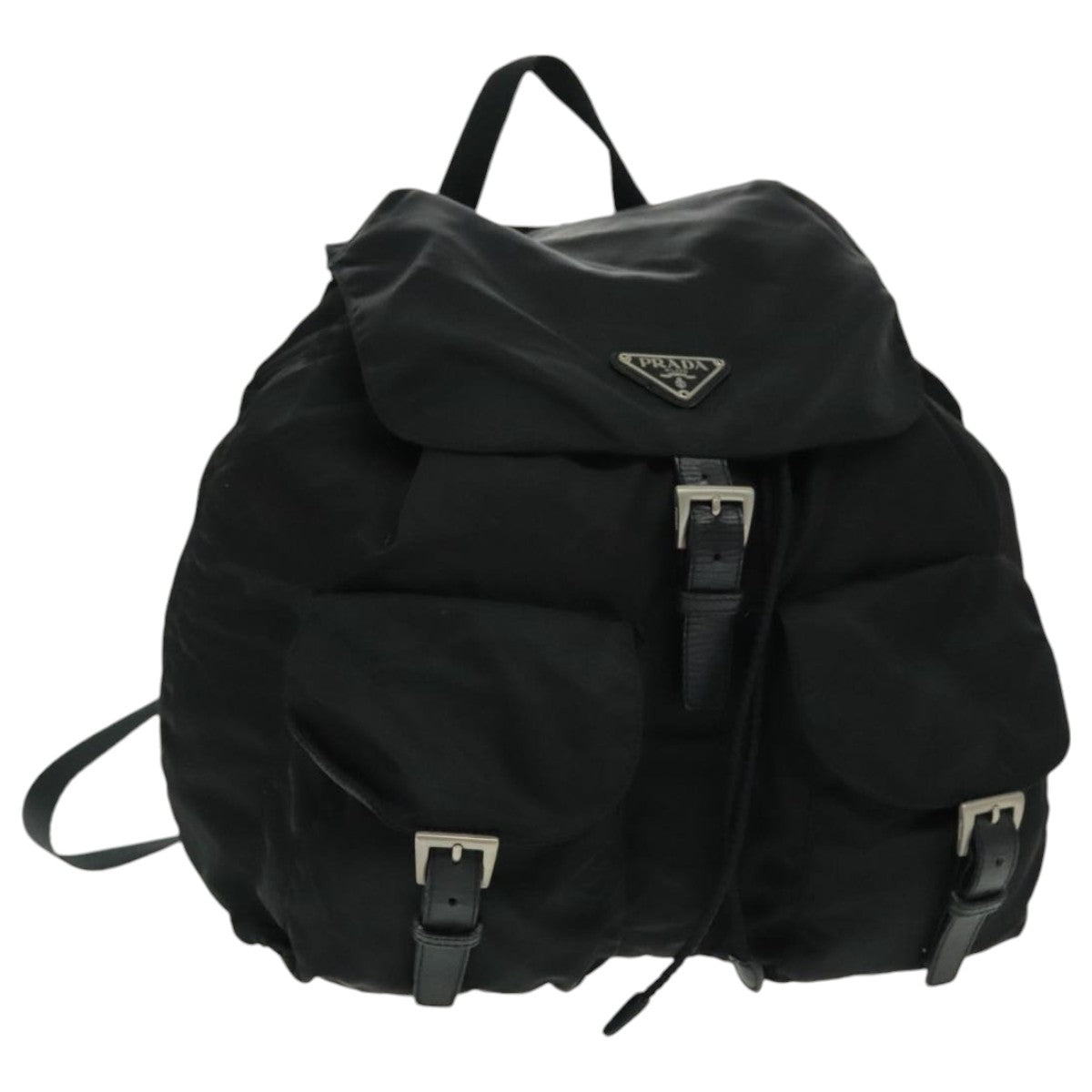 PRADA Backpack Nylon Black Auth 96661