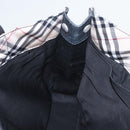 BURBERRY Blue Label Tote Bag Canvas Silver Black Auth 96669-18