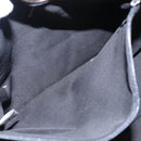 BURBERRY Blue Label Tote Bag Canvas Silver Black Auth 96669-12