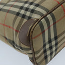 BURBERRY Nova Check Shoulder Bag Canvas Beige Auth 96672-11