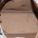 BURBERRY Nova Check Shoulder Bag Canvas Beige Auth 96672-12