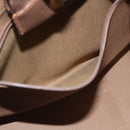 BURBERRY Nova Check Shoulder Bag Canvas Beige Auth 96672-20