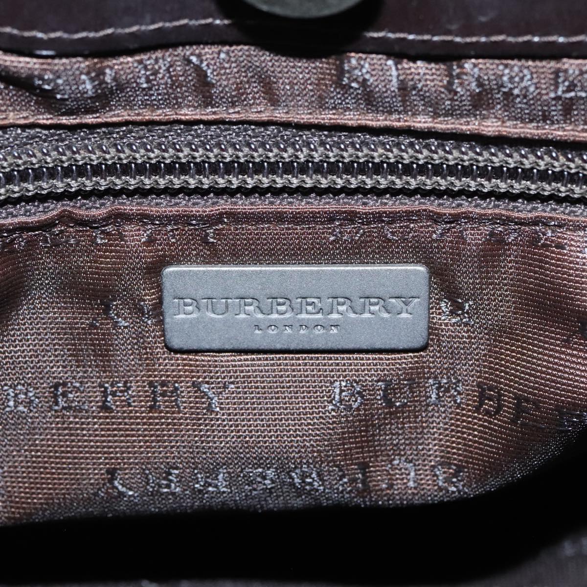 BURBERRY Nova Check Shoulder Bag PVC Beige Auth 96673