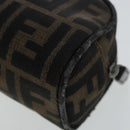 FENDI Zucca Canvas Pouch Brown Auth 96675-15