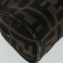 FENDI Zucca Canvas Pouch Brown Auth 96675-16