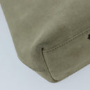 GUCCI Shoulder Bag Suede Beige 101341 Auth 96679-15