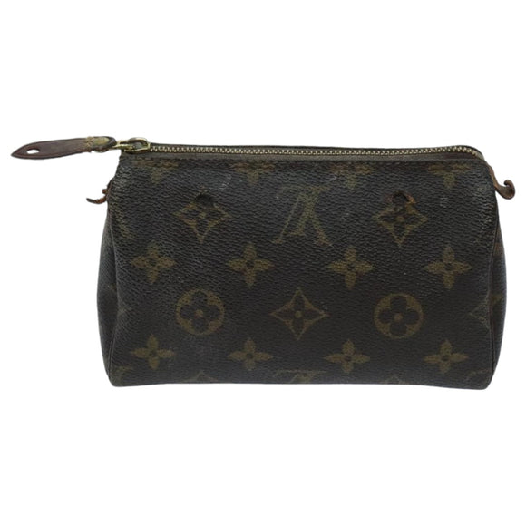 LOUIS VUITTON Monogram Mini Speedy Hand Bag M41534 LV Auth 96683