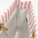 CHANEL Matelasse Chain Shoulder Bag Canvas Gold Pink CC Auth 96691SM-22