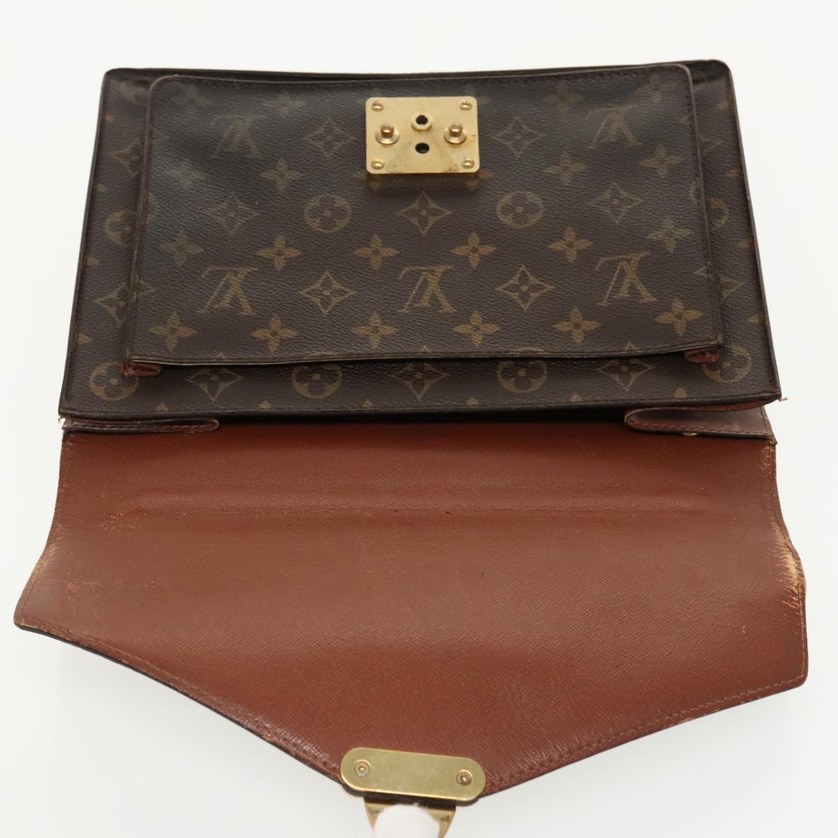 LOUIS VUITTON Monogram Monceau 28 Hand Bag 2way M51185 LV Auth 96698