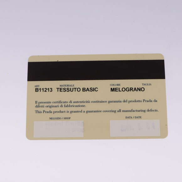 PRADA Shoulder Bag Nylon Orange Auth 96714