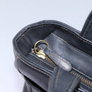 Coach Old Coach Shoulder Bag Leather Black Auth 96716-10