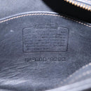 Coach Old Coach Shoulder Bag Leather Black Auth 96716-12
