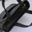 Coach Old Coach Shoulder Bag Leather Black Auth 96716-6