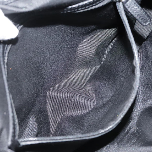 BVLGARI Logo Mania Hand Bag Canvas Black Auth 96720