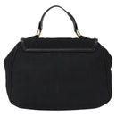 BVLGARI Logo Mania Hand Bag Canvas Black Auth 96720-2