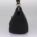 BVLGARI Logo Mania Hand Bag Canvas Black Auth 96720-3