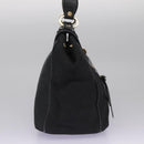 BVLGARI Logo Mania Hand Bag Canvas Black Auth 96720-4