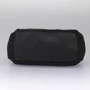 BVLGARI Logo Mania Hand Bag Canvas Black Auth 96720-5