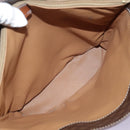 CELINE Macadam Canvas Shoulder Bag PVC Leather Brown Gold Auth 96725-17