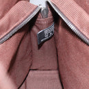 HERMES Her Line PM Tote Bag Canvas Brown Silver Auth 96726-19