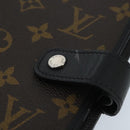 LOUIS VUITTON Monogram Macassar Agenda MM Day Planner Cover R21084 Auth 96736-8