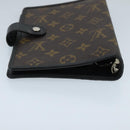 LOUIS VUITTON Monogram Macassar Agenda MM Day Planner Cover R21084 Auth 96736-3