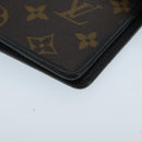 LOUIS VUITTON Monogram Macassar Agenda MM Day Planner Cover R21084 Auth 96736-14