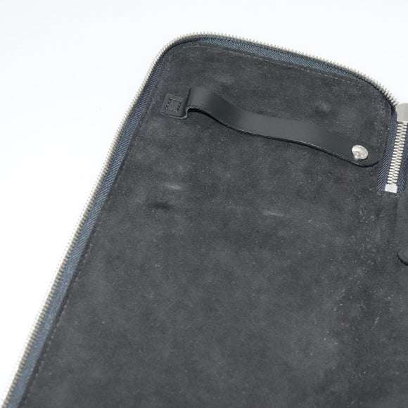 LOUIS VUITTON Damier Graphite Etui 5 Cravat Necktie Case N41136 LV Auth 96758V