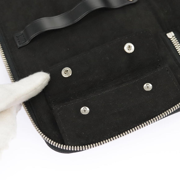 LOUIS VUITTON Damier Graphite Etui 5 Cravat Necktie Case N41136 LV Auth 96758V