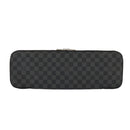 LOUIS VUITTON Damier Graphite Etui 5 Cravat Necktie Case N41136 LV Auth 96758V-13