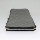 LOUIS VUITTON Damier Graphite Etui 5 Cravat Necktie Case N41136 LV Auth 96758V-3