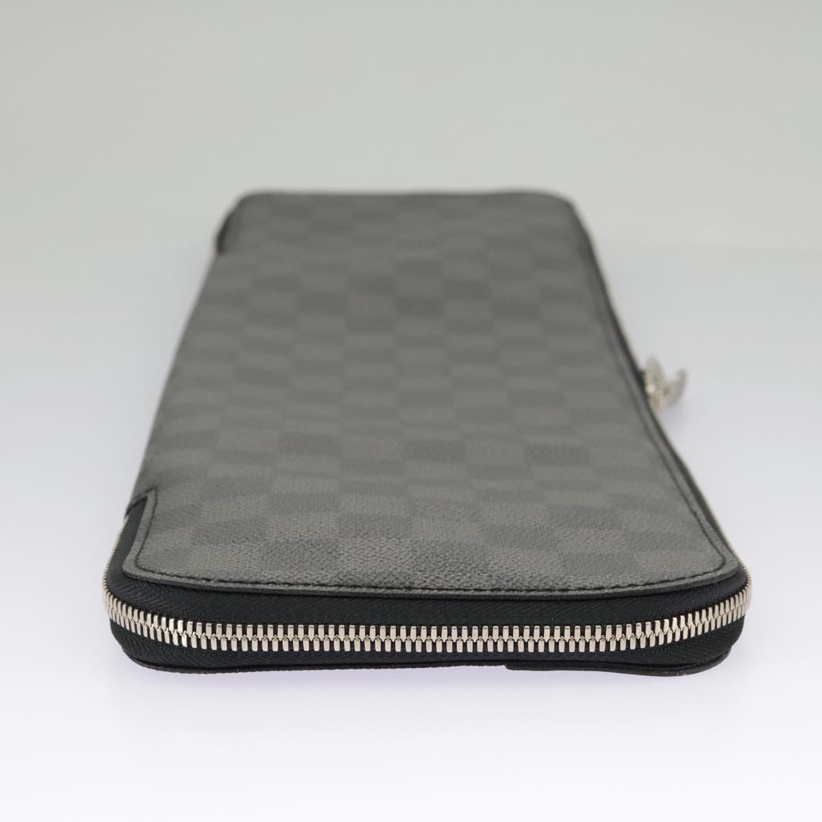 LOUIS VUITTON Damier Graphite Etui 5 Cravat Necktie Case N41136 LV Auth 96758