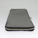 LOUIS VUITTON Damier Graphite Etui 5 Cravat Necktie Case N41136 LV Auth 96758V-4