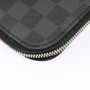 LOUIS VUITTON Damier Graphite Etui 5 Cravat Necktie Case N41136 LV Auth 96758V-15