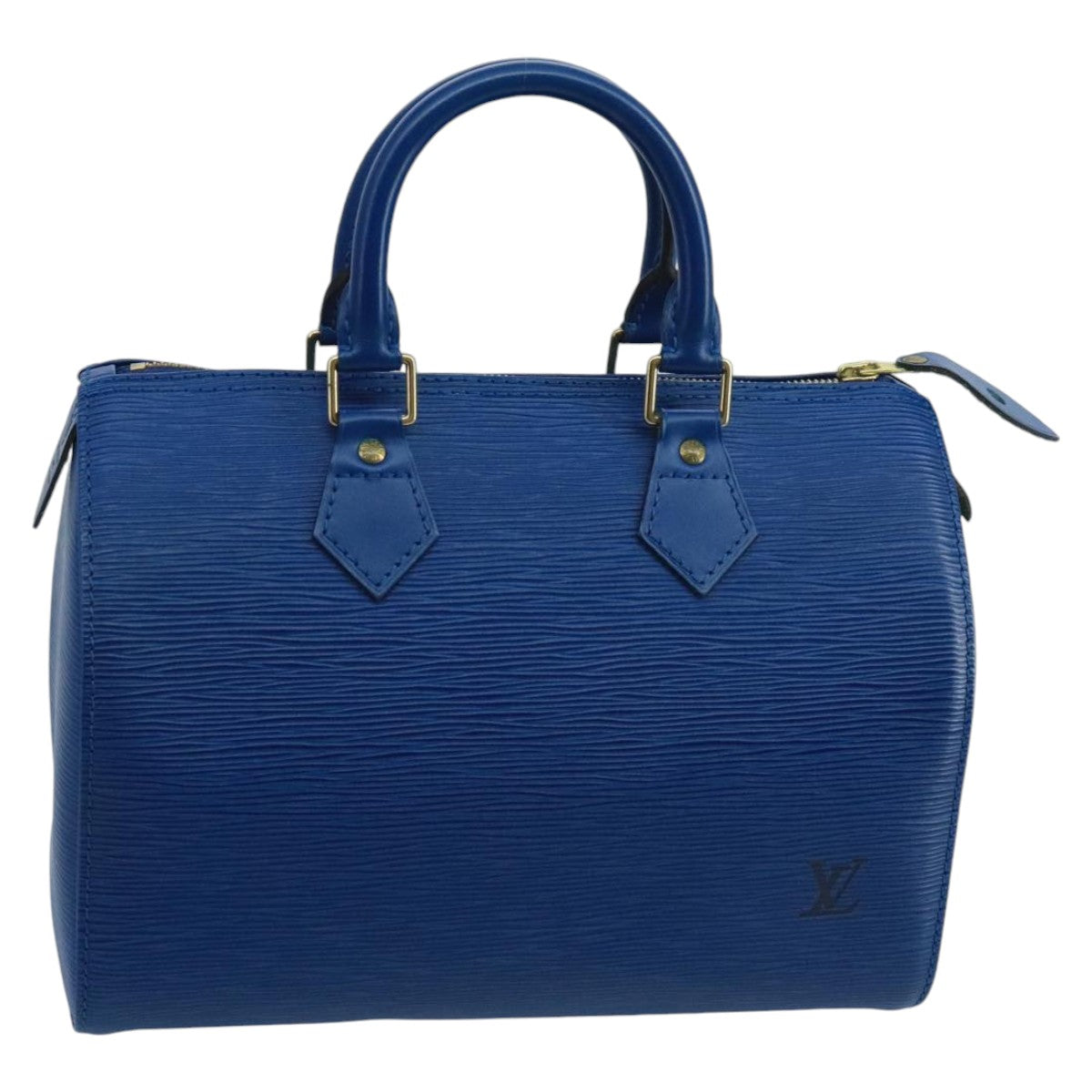 LOUIS VUITTON Epi Speedy 25 Hand Bag Toledo Blue M43015 LV Auth 96767