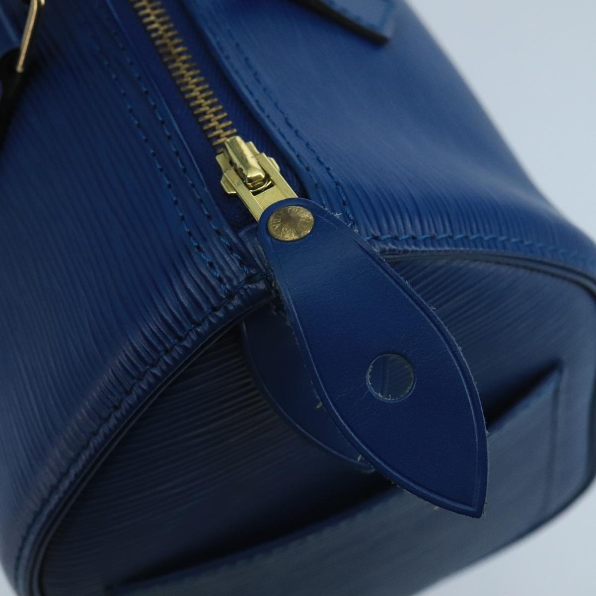 LOUIS VUITTON Epi Speedy 25 Hand Bag Toledo Blue M43015 LV Auth 96767