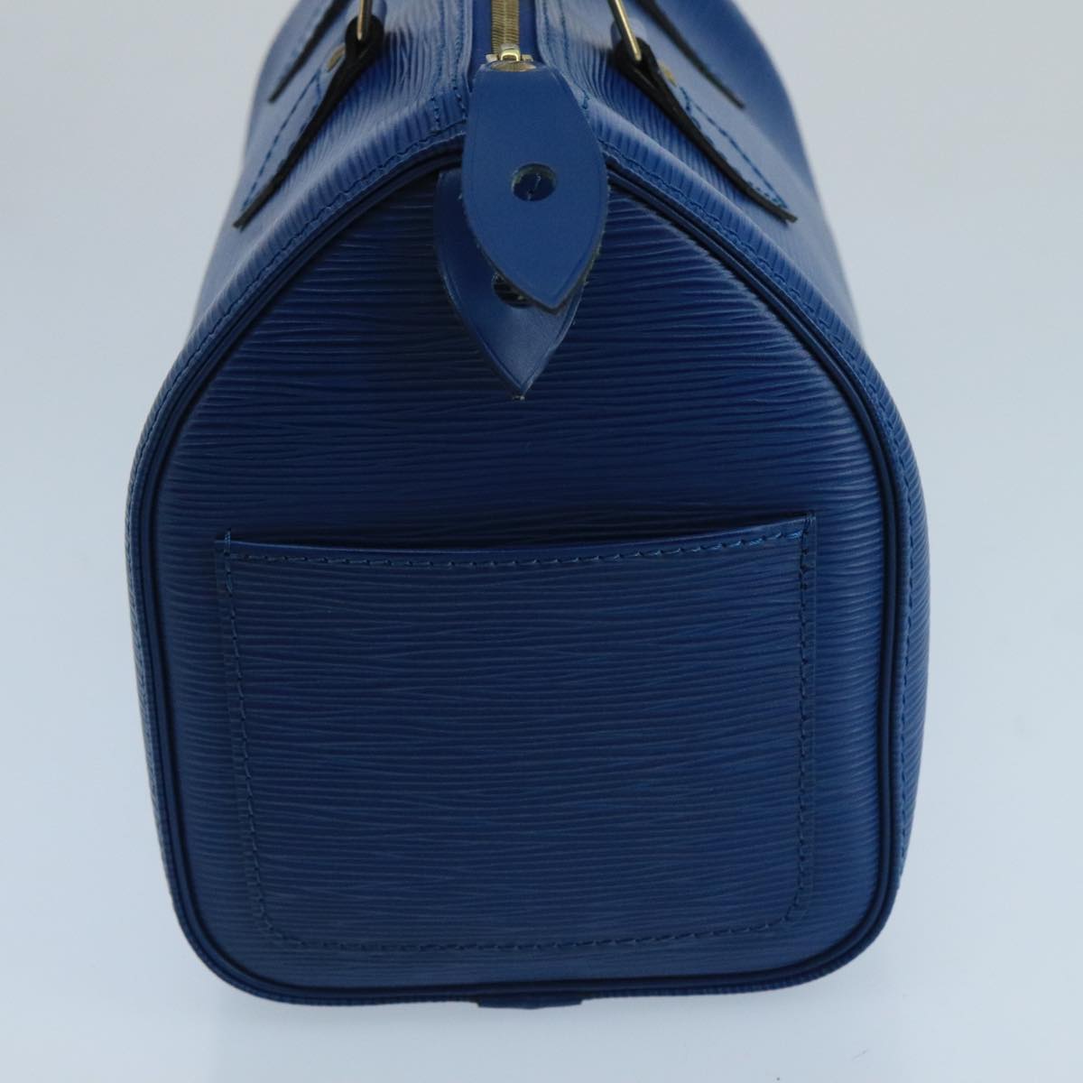 LOUIS VUITTON Epi Speedy 25 Hand Bag Toledo Blue M43015 LV Auth 96767